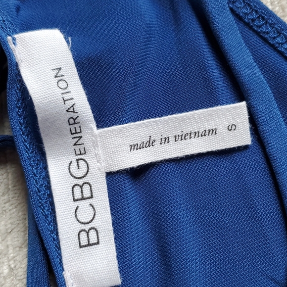 WHBM NWOT Black and Blue Bodysuit - Picture 2 of 9